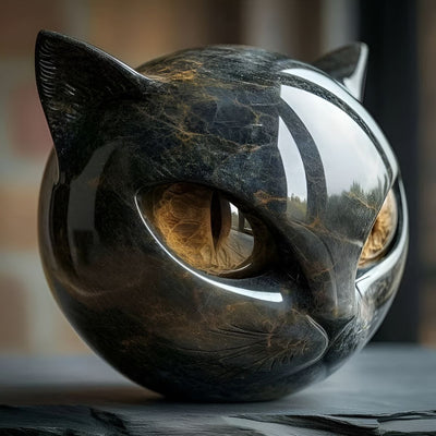 Camille™ | Sculpture de Chat Noir 