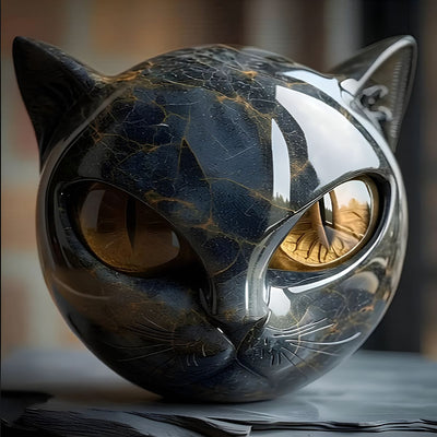 Camille™ | Sculpture de Chat Noir 