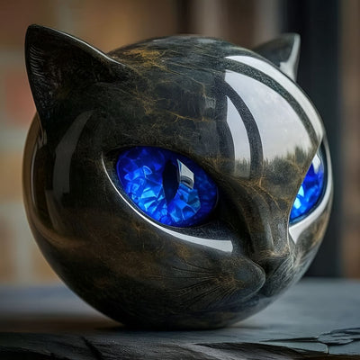 Camille™ | Sculpture de Chat Noir 