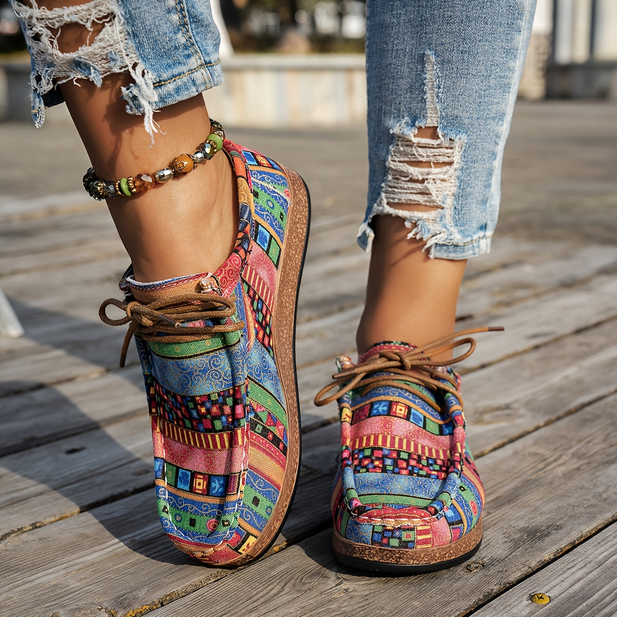 Camille™ | Chaussures rétro colorées pour femme