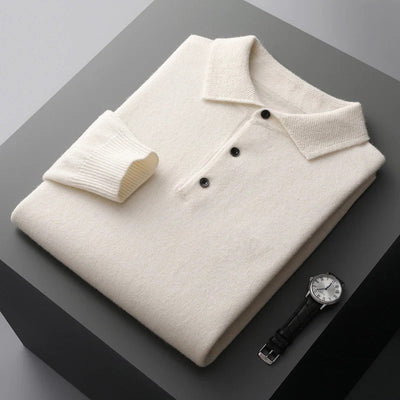 Rafael - Pull Polo en Cachemire